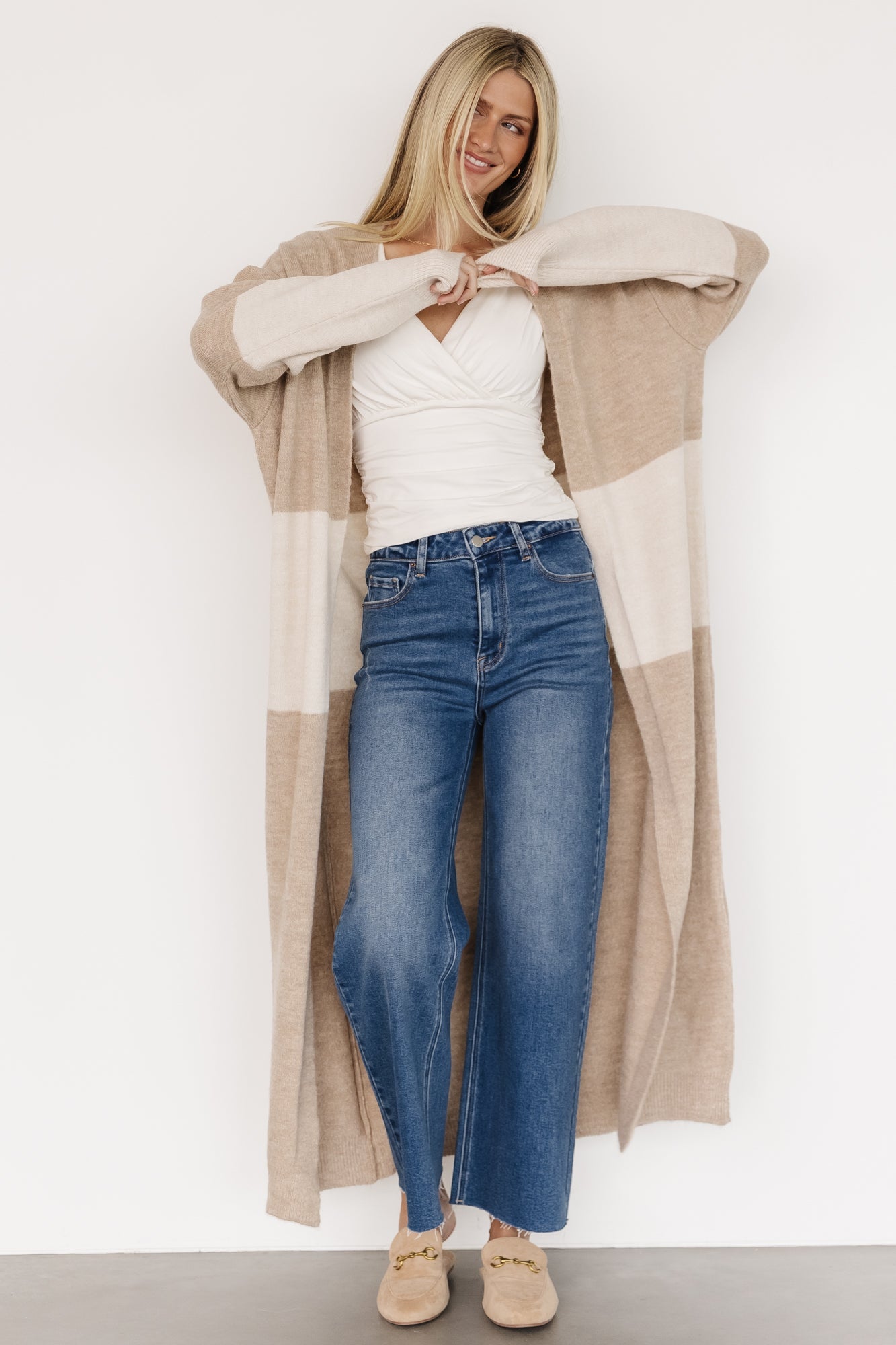 Thea Duster Cardigan | Baltic Born Natural + Ivory