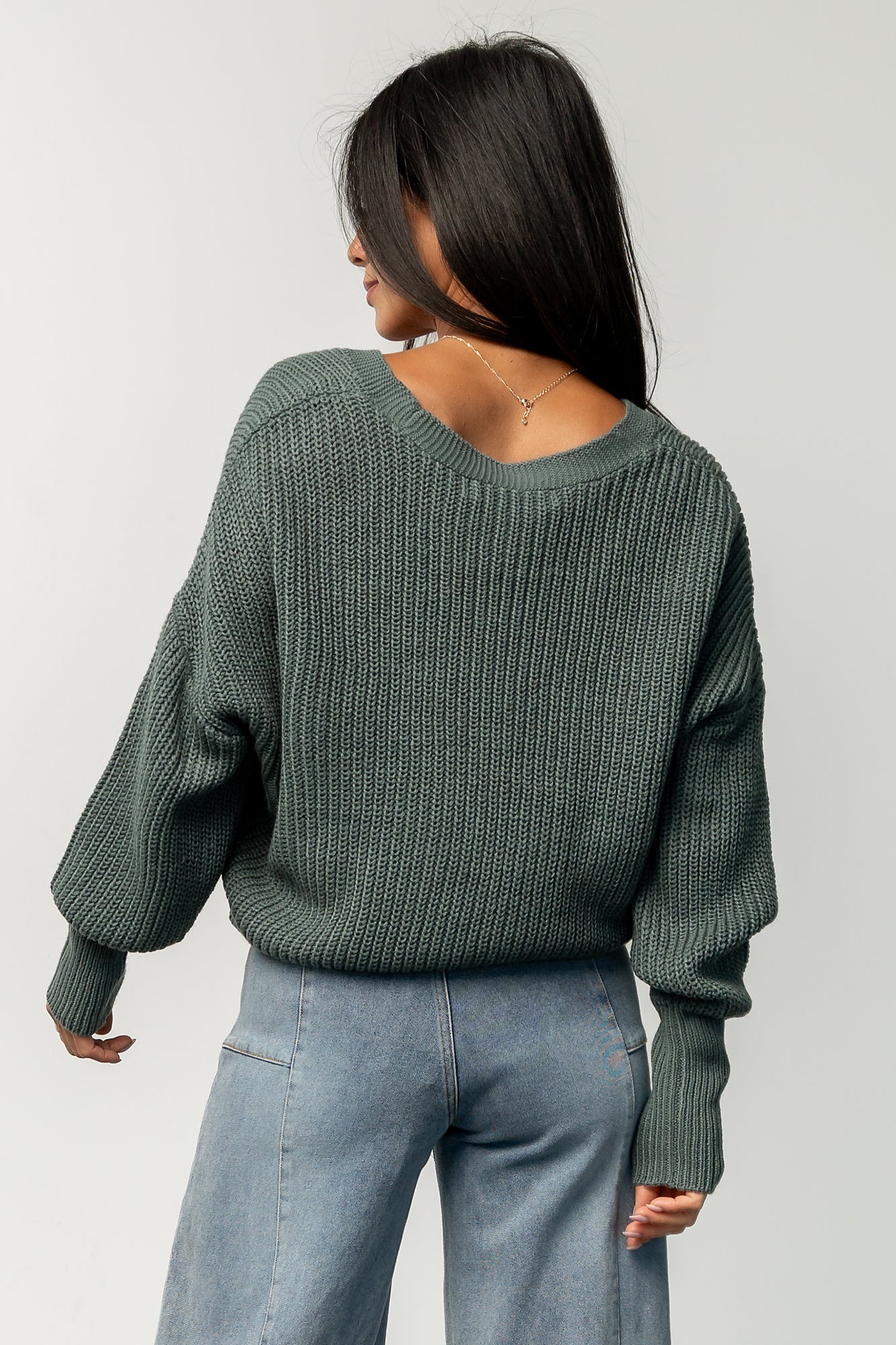 Gracie Knit Cardigan | Baltic Born Winter Green