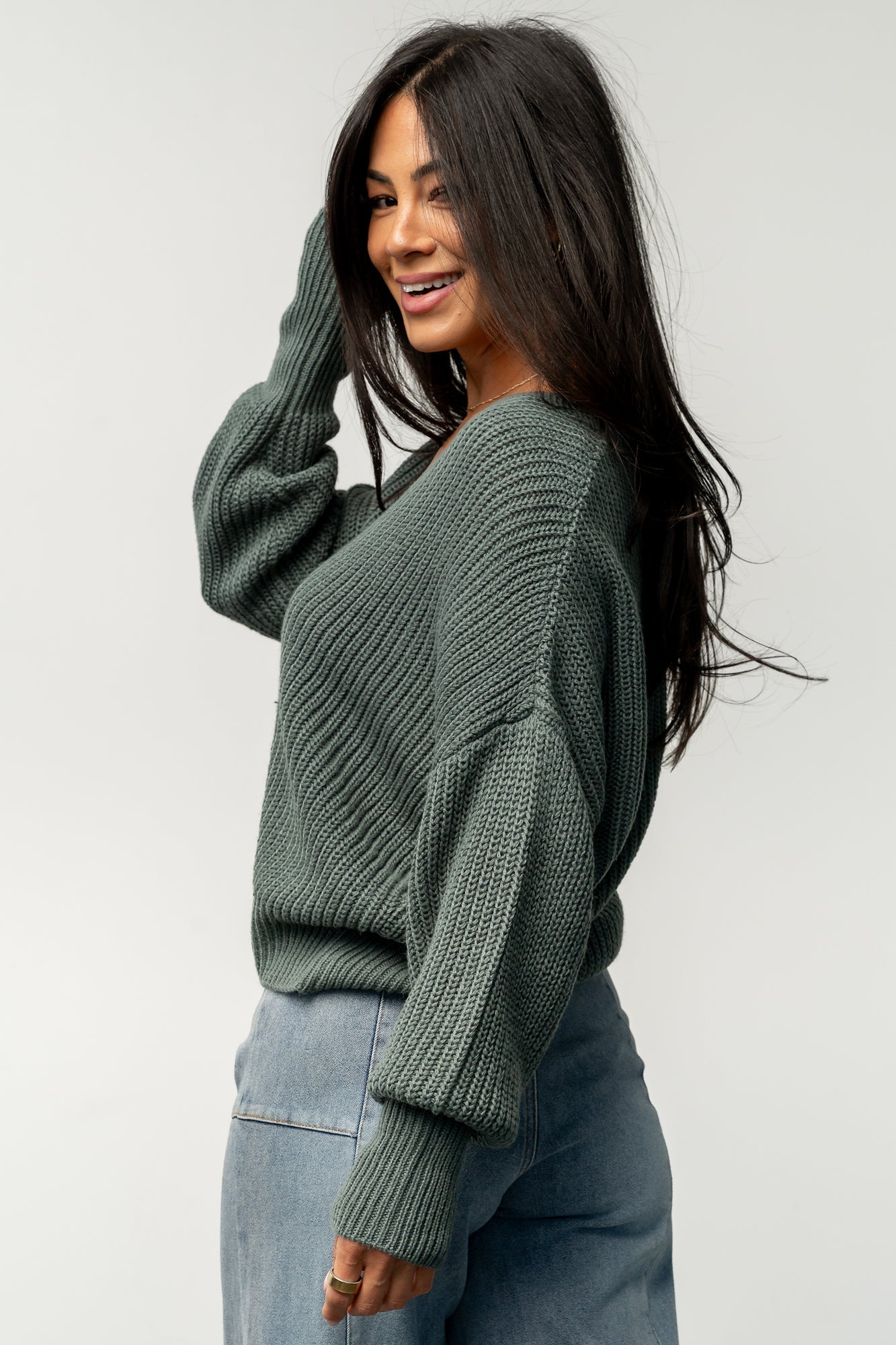 Gracie Knit Cardigan | Baltic Born Winter Green