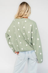 Cinder Cardigan | Baltic Born Sage + White Dot