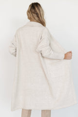 Ontario Long Button Cardigan | Baltic Born Oatmeal