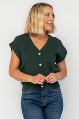 Lily Cardigan Sweater Top | Baltic Born Dark Green