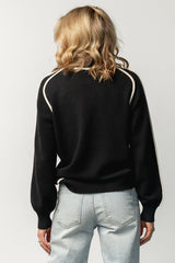 Harrington Sweater | Baltic Born Black + Cream