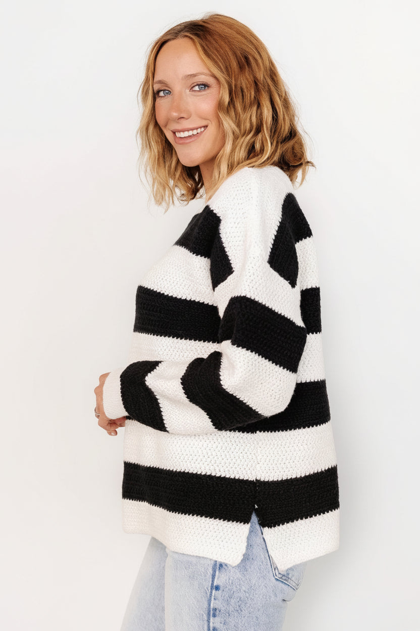 Cervinia Knit Sweater | Baltic Born Cream + Black