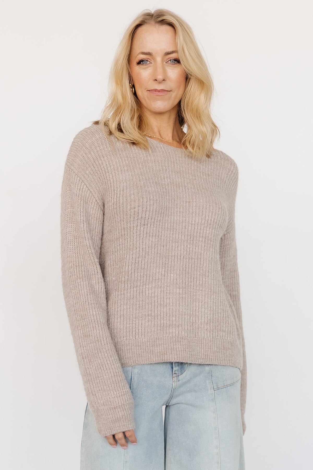 Viola Tie Back Sweater | Baltic Born Natural