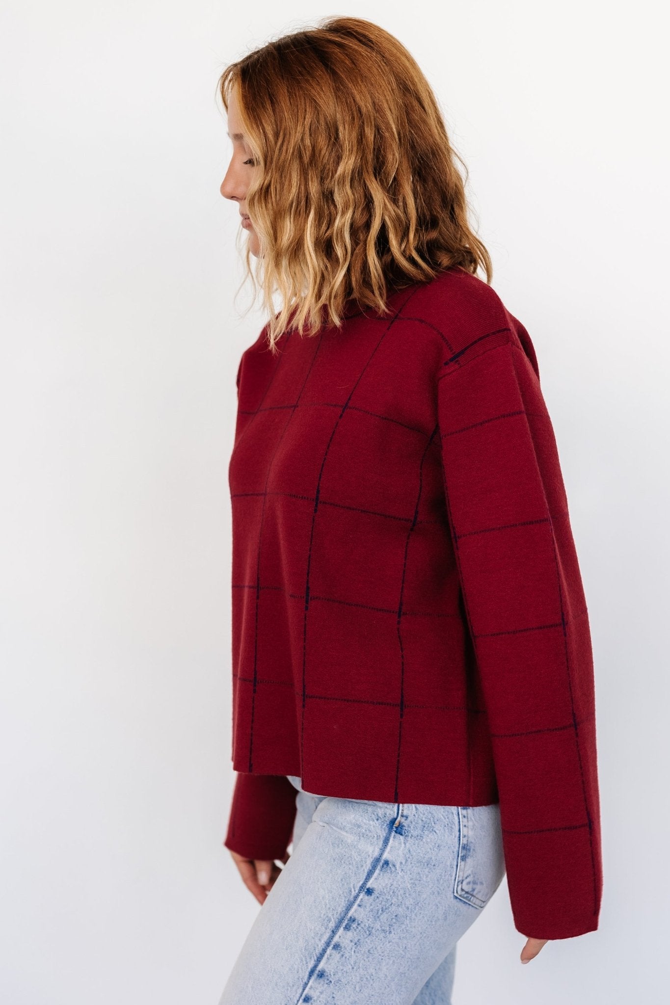 Remington Sweater | Baltic Born Red + Navy