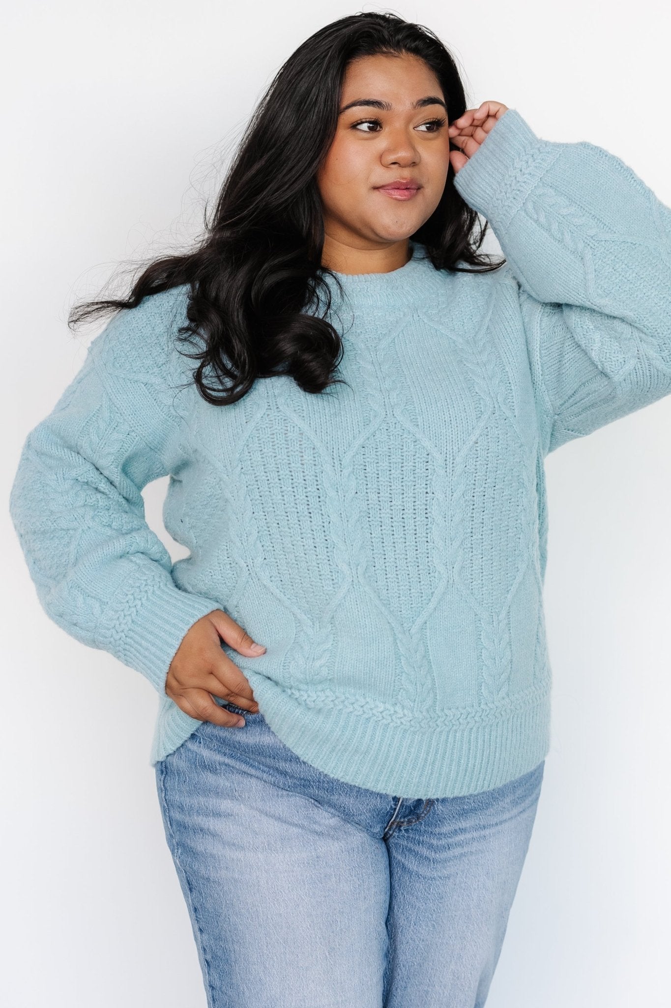 Sheffield Knit Sweater | Baltic Born Light Blue