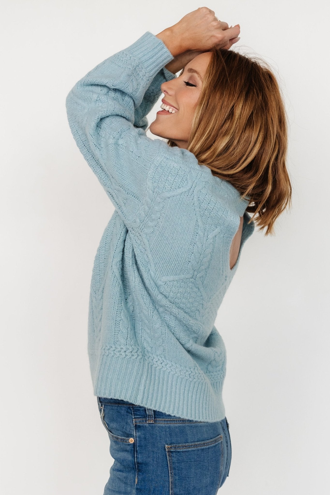 Sheffield Knit Sweater | Baltic Born Light Blue