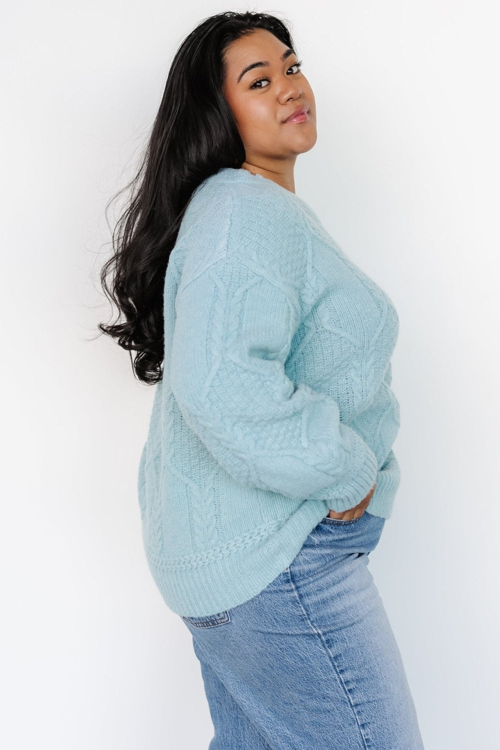 Sheffield Knit Sweater | Baltic Born Light Blue