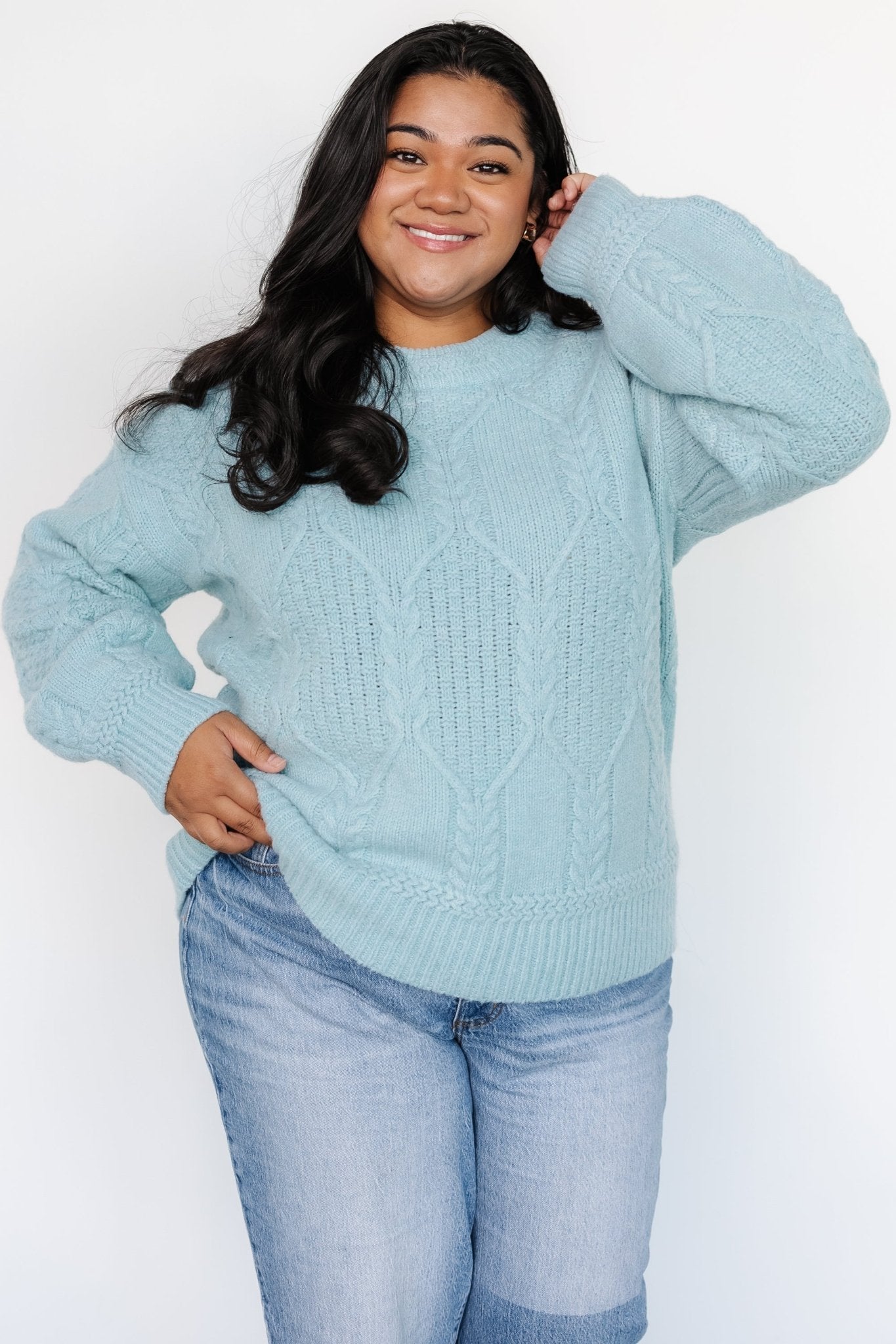 Sheffield Knit Sweater | Baltic Born Light Blue