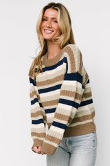 Kira Striped Sweater | Baltic Born Navy + Sage Multi