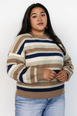 Kira Striped Sweater | Baltic Born Navy + Sage Multi