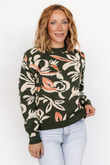 Aiden Sweater | Baltic Born Green Print