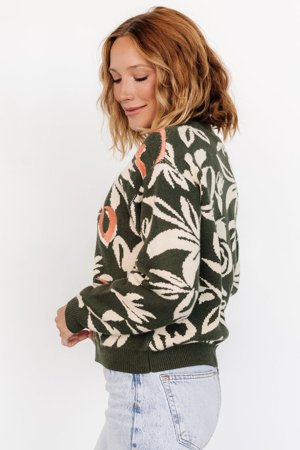 Aiden Sweater | Baltic Born Green Print