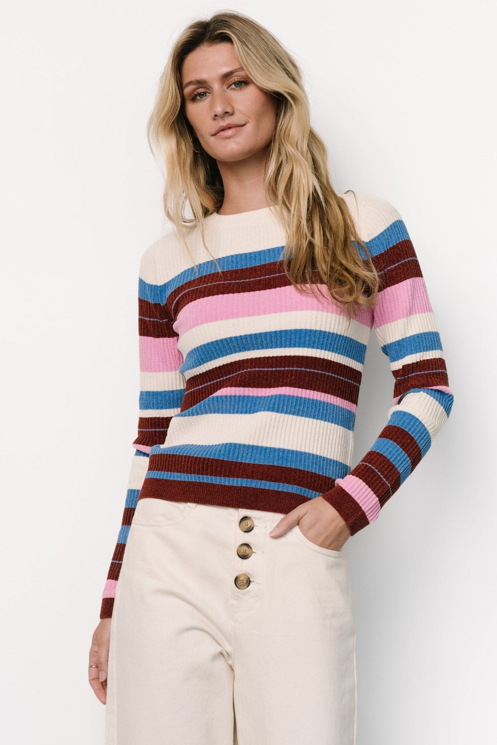 Milwaukee Striped Sweater | Baltic Born Orchid Multi