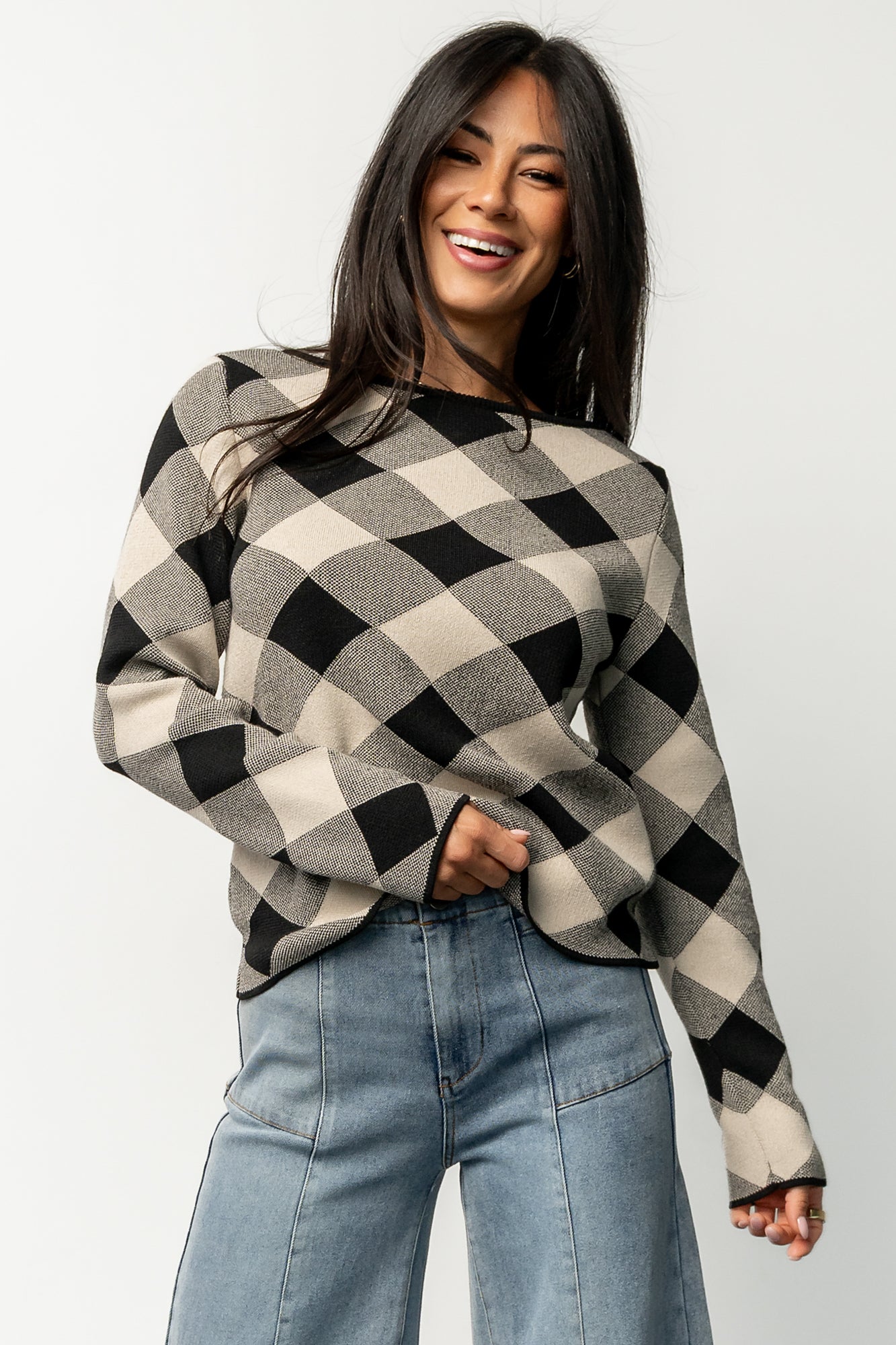 Linnea Sweater | Baltic Born Black + Natural