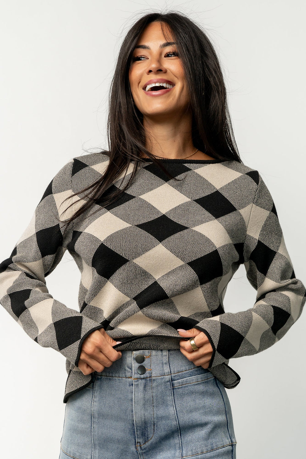 Linnea Sweater | Baltic Born Black + Natural