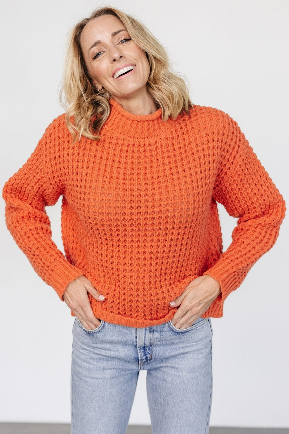 Syracuse Chunky Knit Sweater | Baltic Born Orange