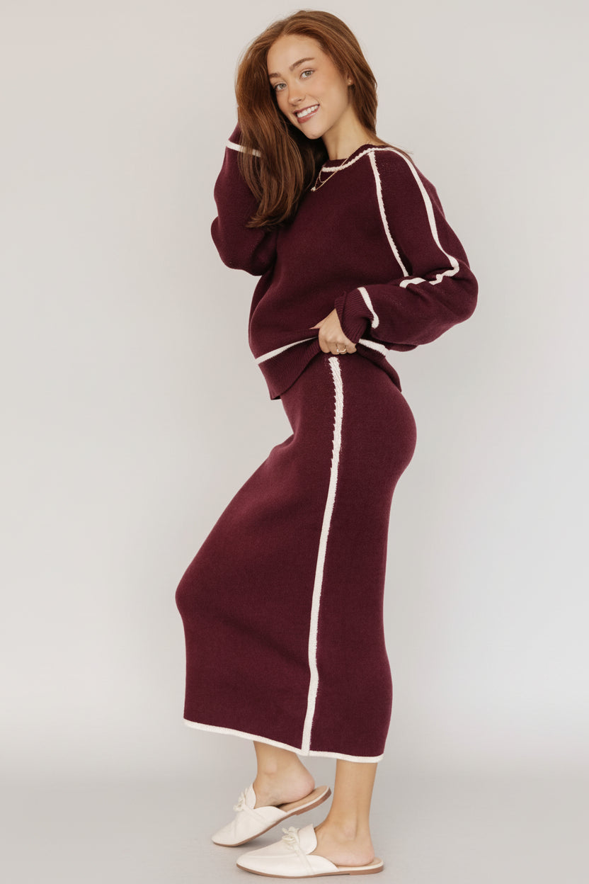 Ava Knit Sweater | Baltic Born Wine