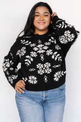 Elsa Sweater | Baltic Born Black + Off White