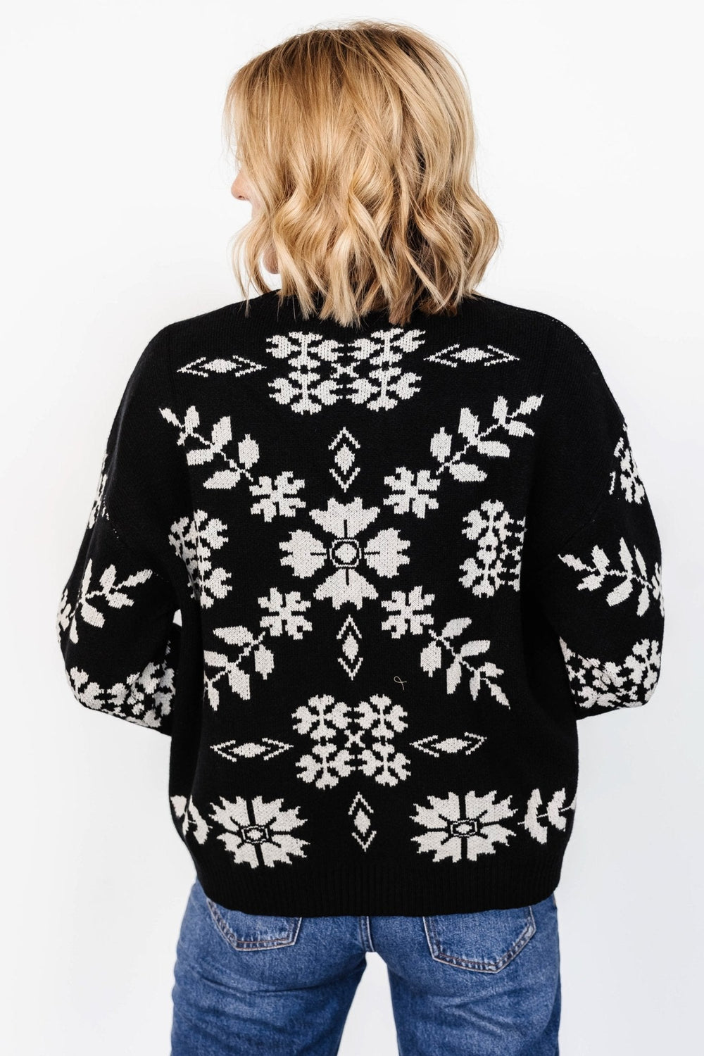 Elsa Sweater | Baltic Born Black + Off White