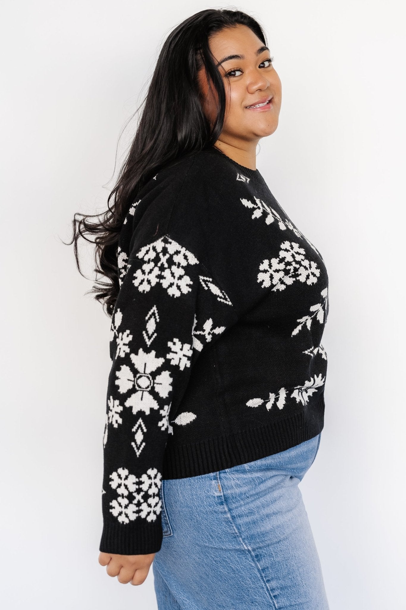 Elsa Sweater | Baltic Born Black + Off White