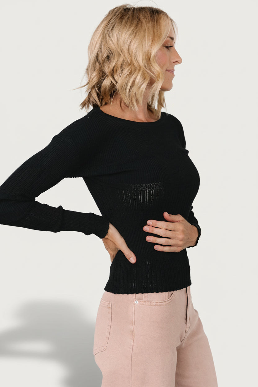 Bren Sweater Top | Baltic Born Black