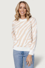Carter Sweater | Baltic Born Oatmeal Print