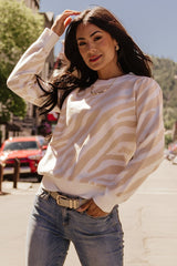 Carter Sweater | Baltic Born Oatmeal Print
