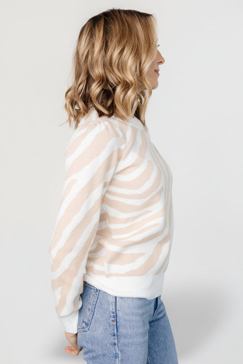Carter Sweater | Baltic Born Oatmeal Print