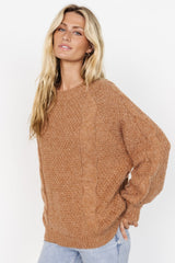 Lukas Cable Knit Sweater | Baltic Born Camel
