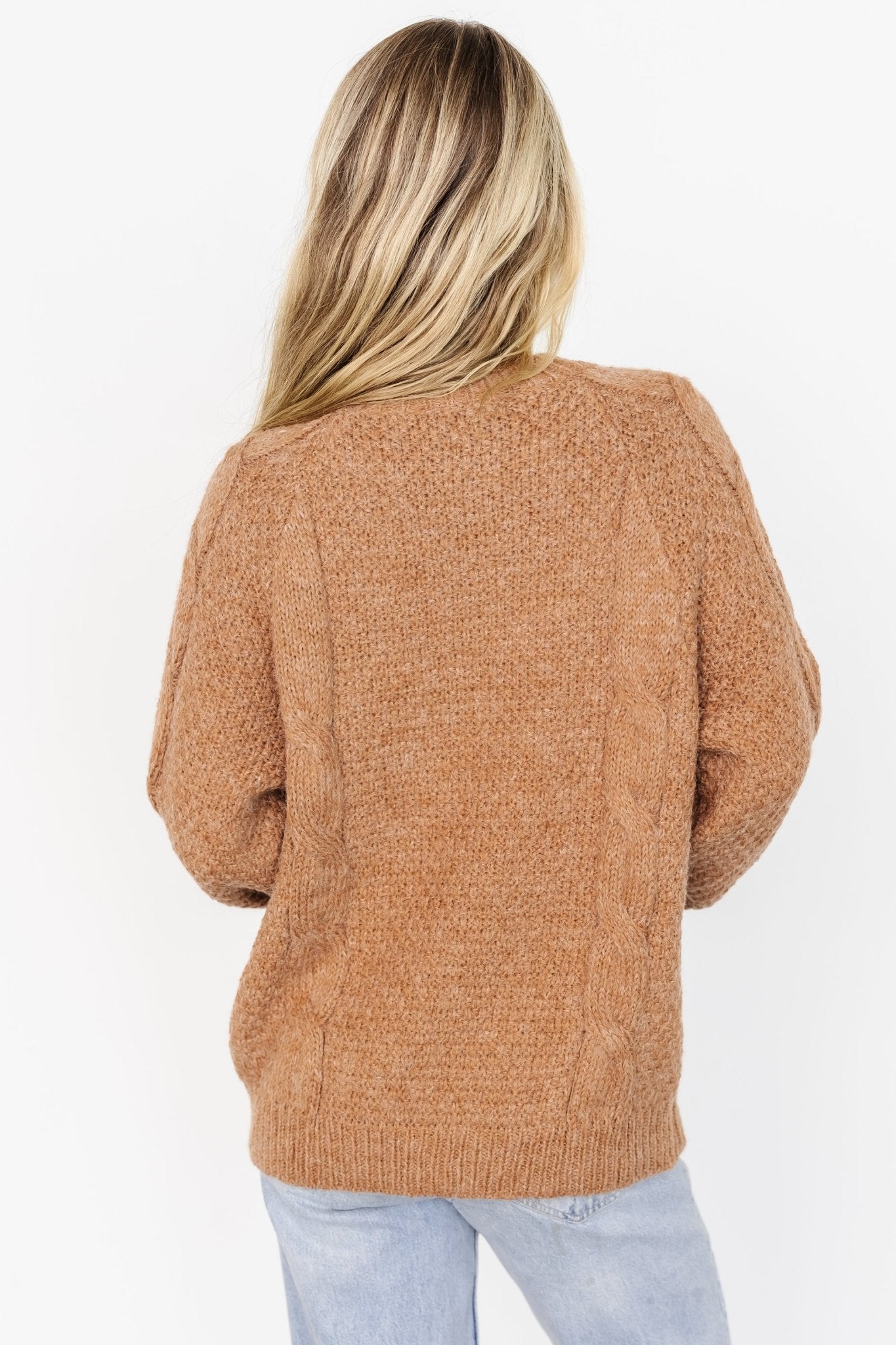 Lukas Cable Knit Sweater | Baltic Born Camel