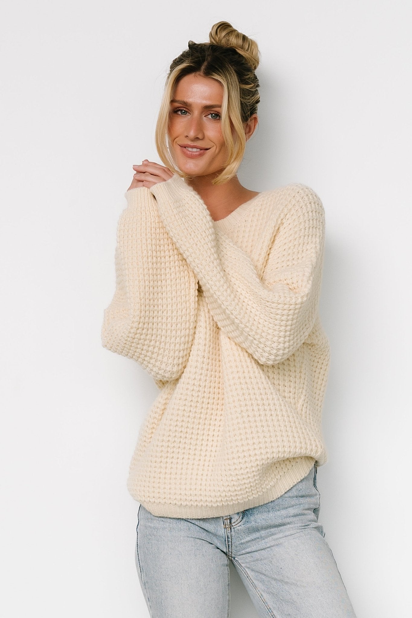 Sutherland Chunky Knit Sweater | Baltic Born Cream