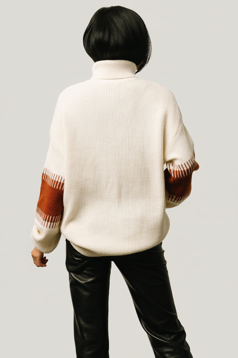 Antonov Turtle Neck Sweater | Baltic Born Cream + Spice
