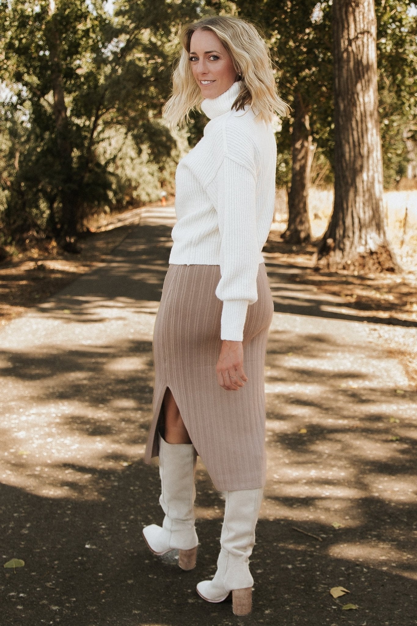 Frannie Knit Turtleneck Sweater | Baltic Born Cream