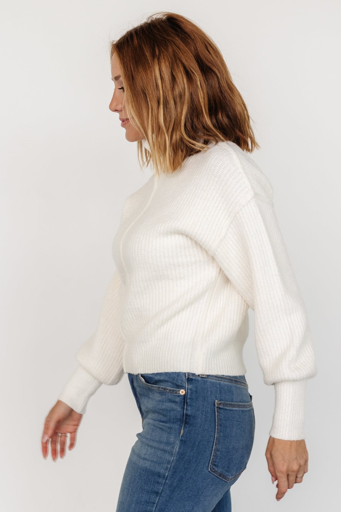 Frannie Knit Turtleneck Sweater | Baltic Born Cream