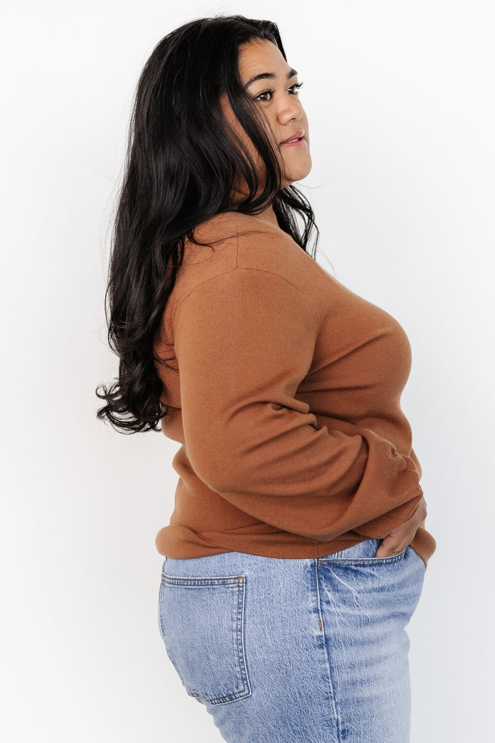Sutton Sweater Top | Baltic Born Brown