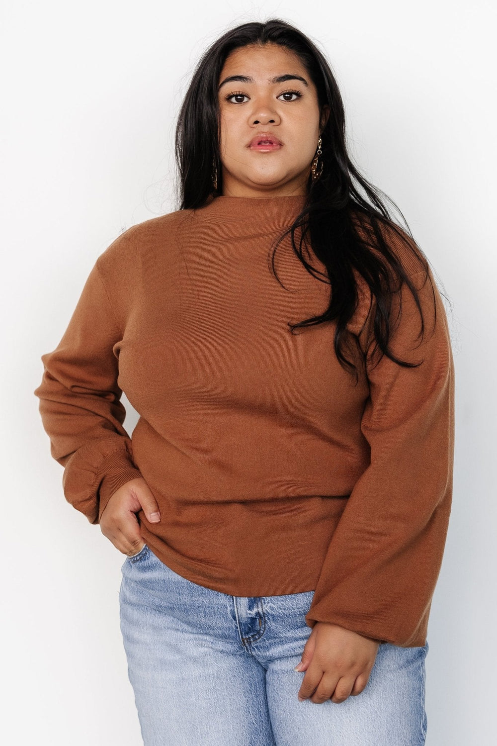 Sutton Sweater Top | Baltic Born Brown