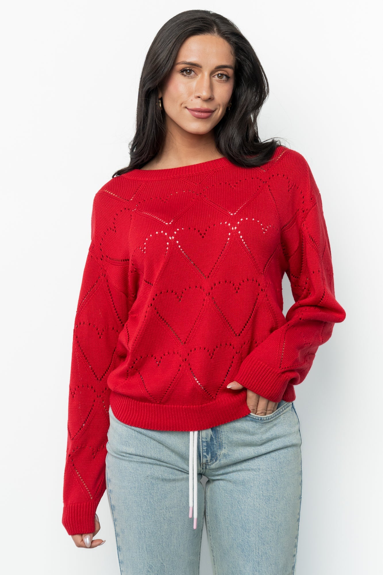 Heartfelt Sweater Top | Baltic Born Red