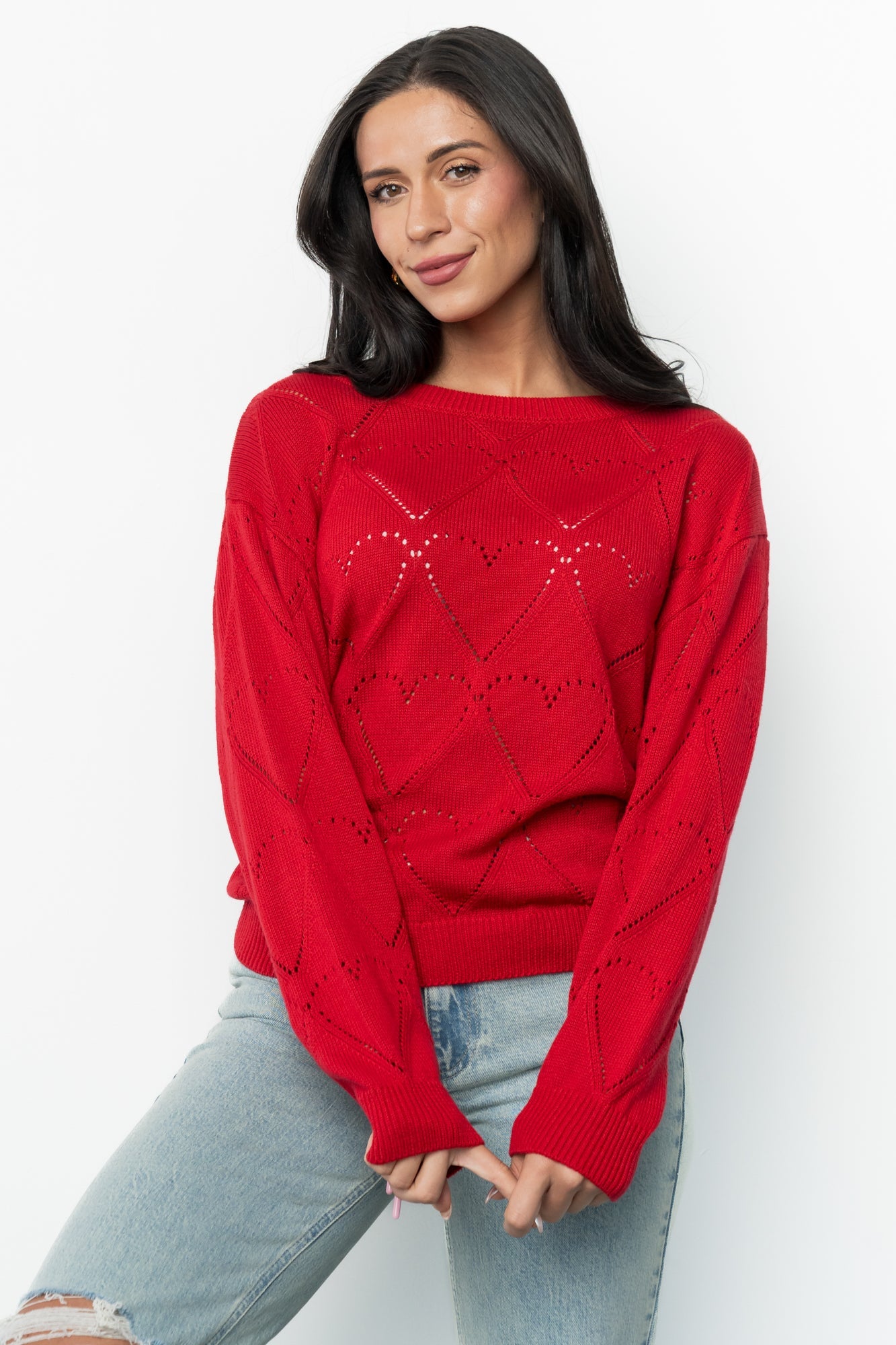 Heartfelt Sweater Top | Baltic Born Red