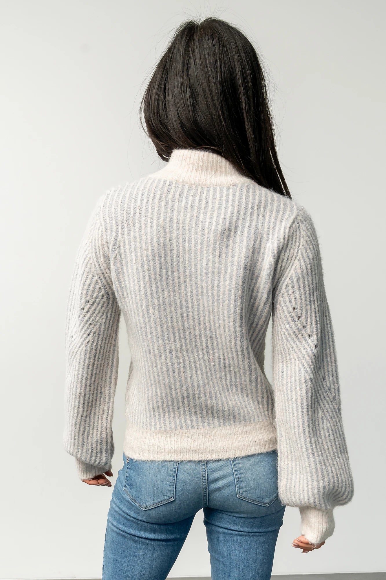 Vanessa Sweater | Baltic Born Natural + Blue Stripe