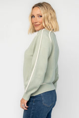 Harrington Sweater | Baltic Born Sage + Cream