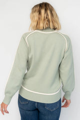 Harrington Sweater | Baltic Born Sage + Cream