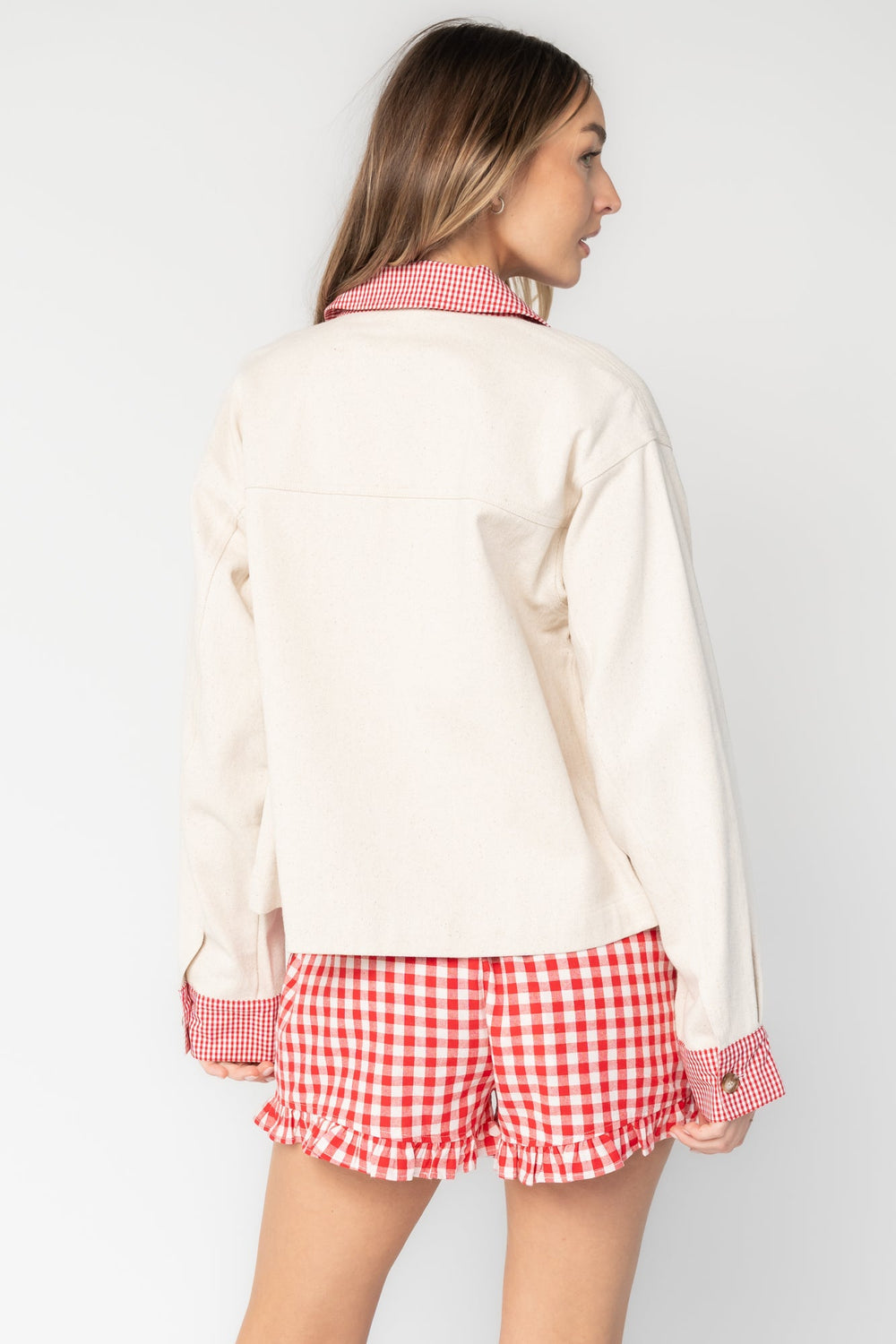 Scout Jacket | Baltic Born Ivory + Red Gingham