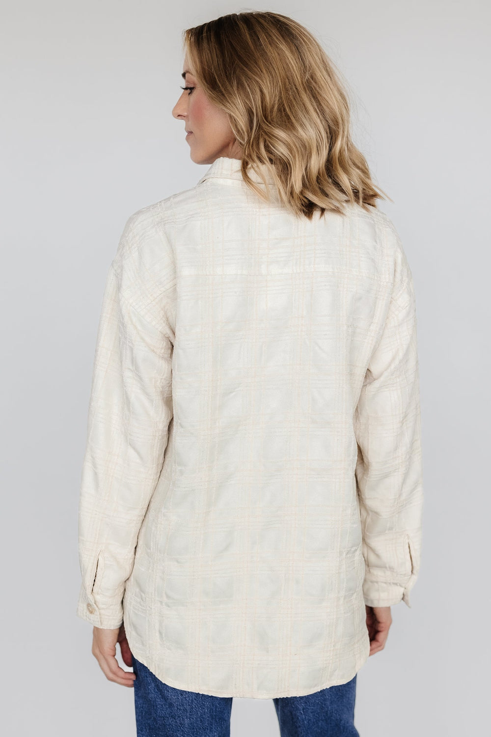 Joanna Plaid Shacket | Baltic Born Cream + Natural