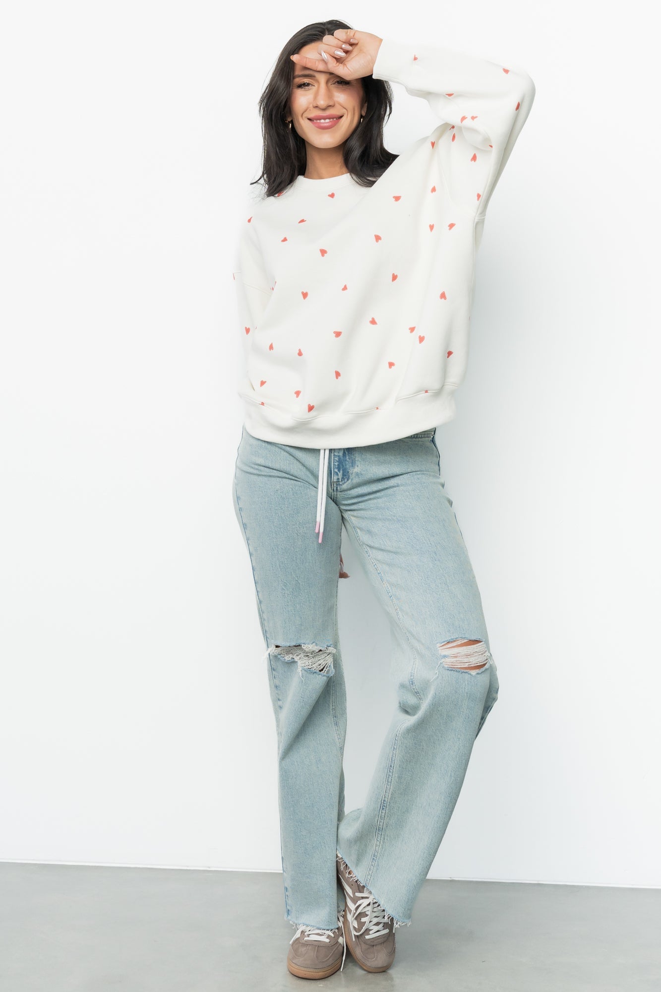 Lovestruck Sweatshirt | Baltic Born Cream + Red