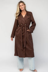 Carnegie Coat | Baltic Born Brown Suede