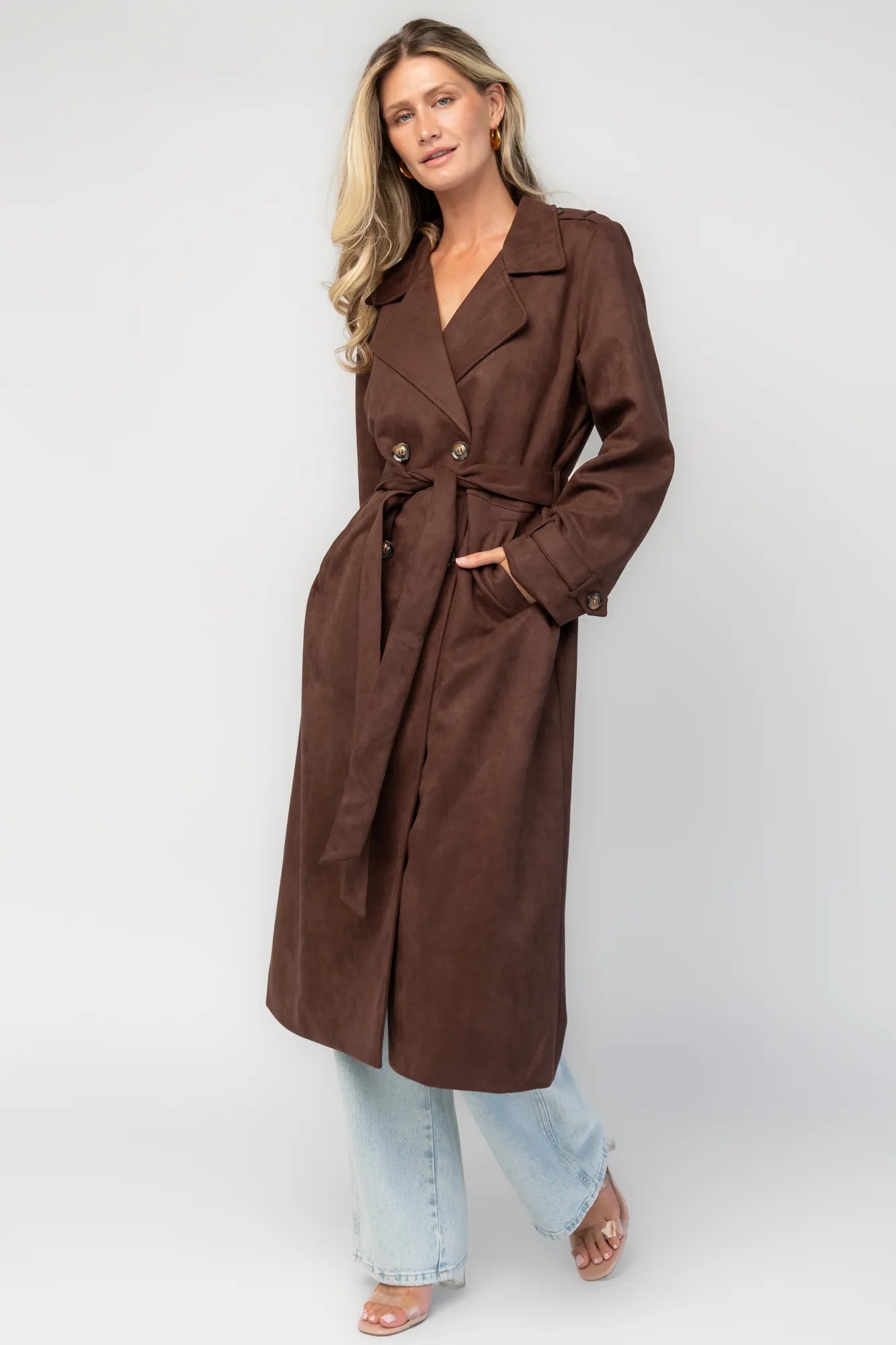 Carnegie Coat | Baltic Born Brown Suede