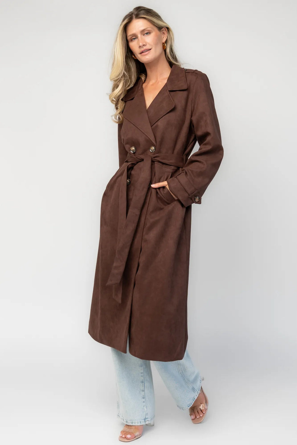 Carnegie Coat | Baltic Born Brown Suede