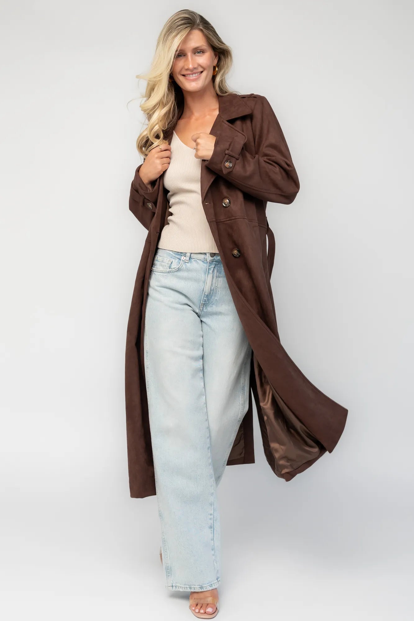 Carnegie Coat | Baltic Born Brown Suede